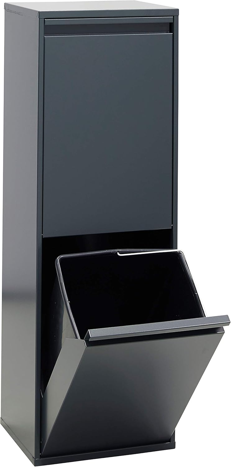 Waste Separation and Recycling Bin in Steel