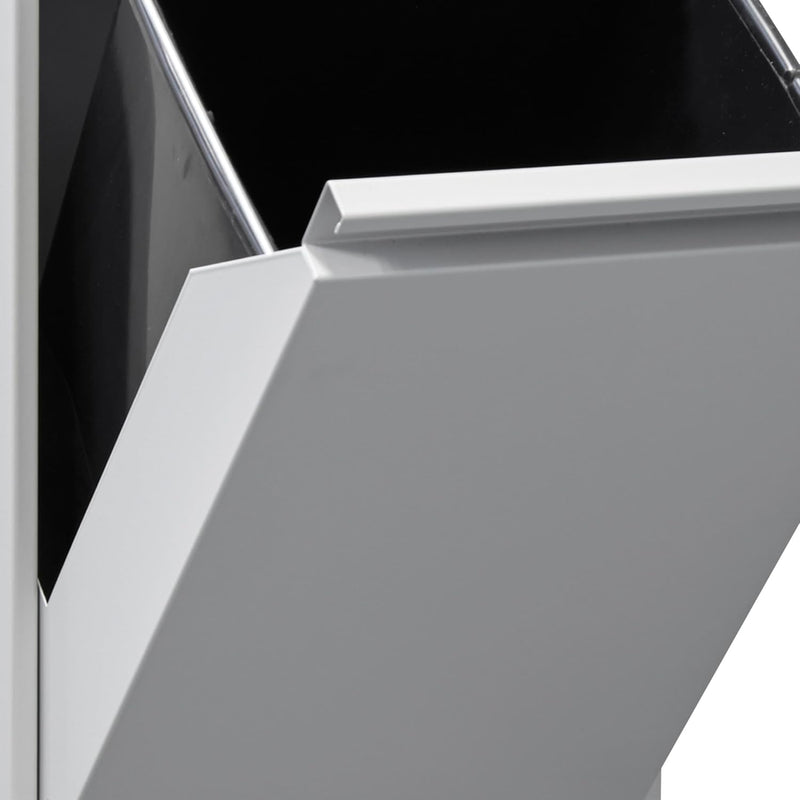Waste Separation and Recycling Bin in Steel