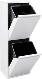 Waste Separation and Recycling Bin in Steel