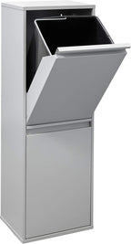 Waste Separation and Recycling Bin in Steel