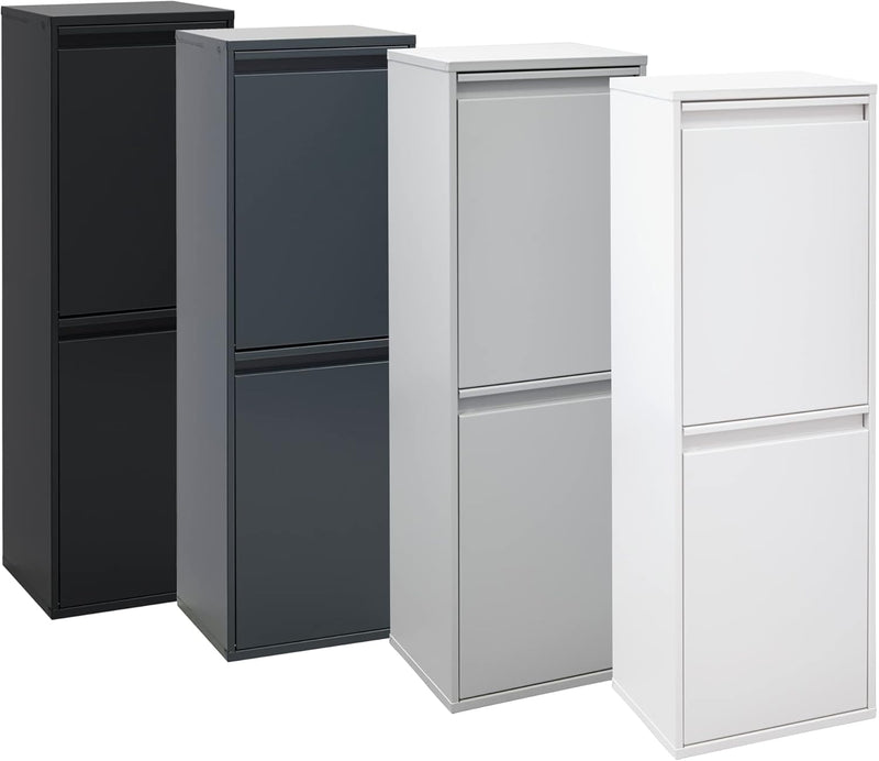 Waste Separation and Recycling Bin in Steel
