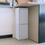Waste Separation and Recycling Bin in Steel