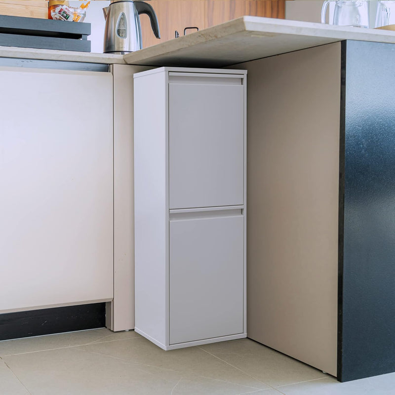 Waste Separation and Recycling Bin in Steel
