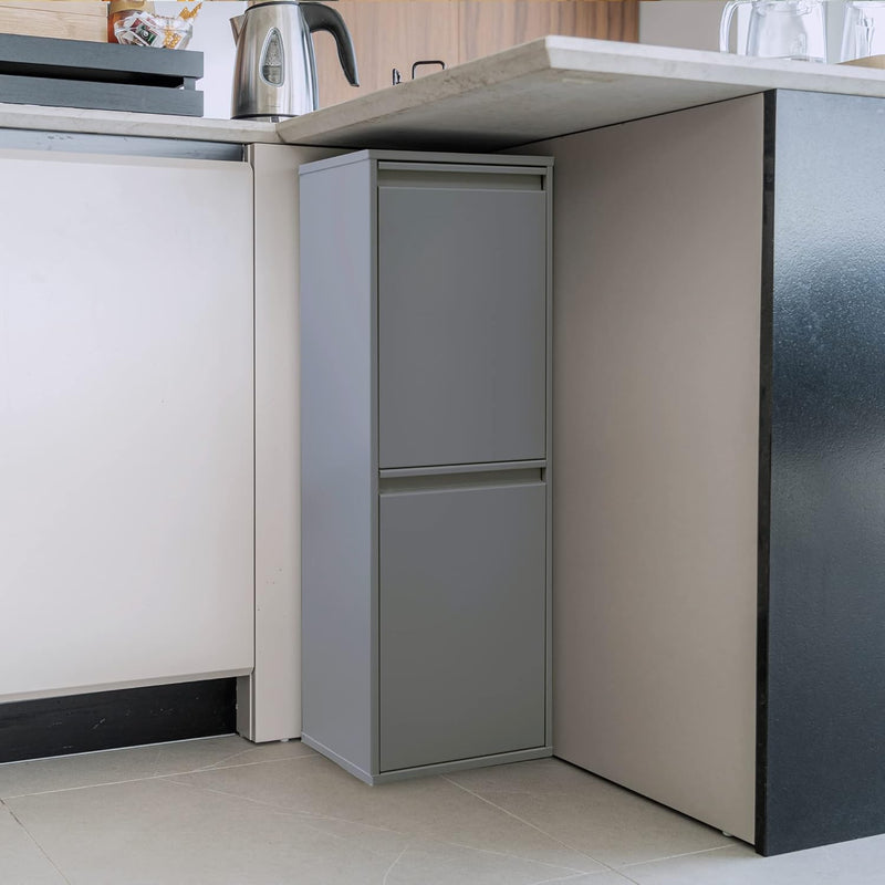 Waste Separation and Recycling Bin in Steel
