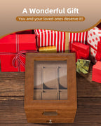 Watch Box 12 Slots 2-Tier Storage with Key
