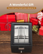 Watch Box 12 Slots 2-Tier Storage with Key
