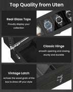 Watch Box 6 Slots Solid Wood Case Display
