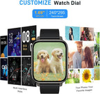 Watch Fitness Tracker 1.69" Touch Screen with Heart