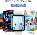 Watch Fitness Tracker 1.69" Touch Screen with Heart