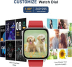Watch Fitness Tracker 1.69" Touch Screen with Heart