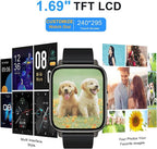 Watch Fitness Tracker 1.69" Touch Screen with Heart
