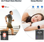 Watch Fitness Tracker 1.69" Touch Screen with Heart