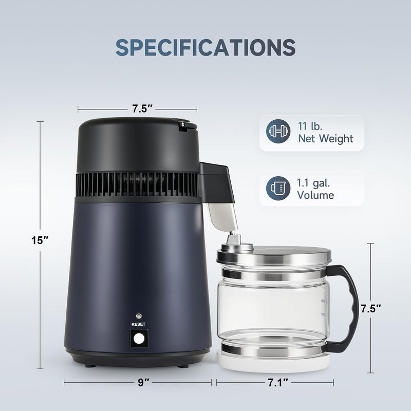 Water Distillers 4L Distilling Pure Machine for Home