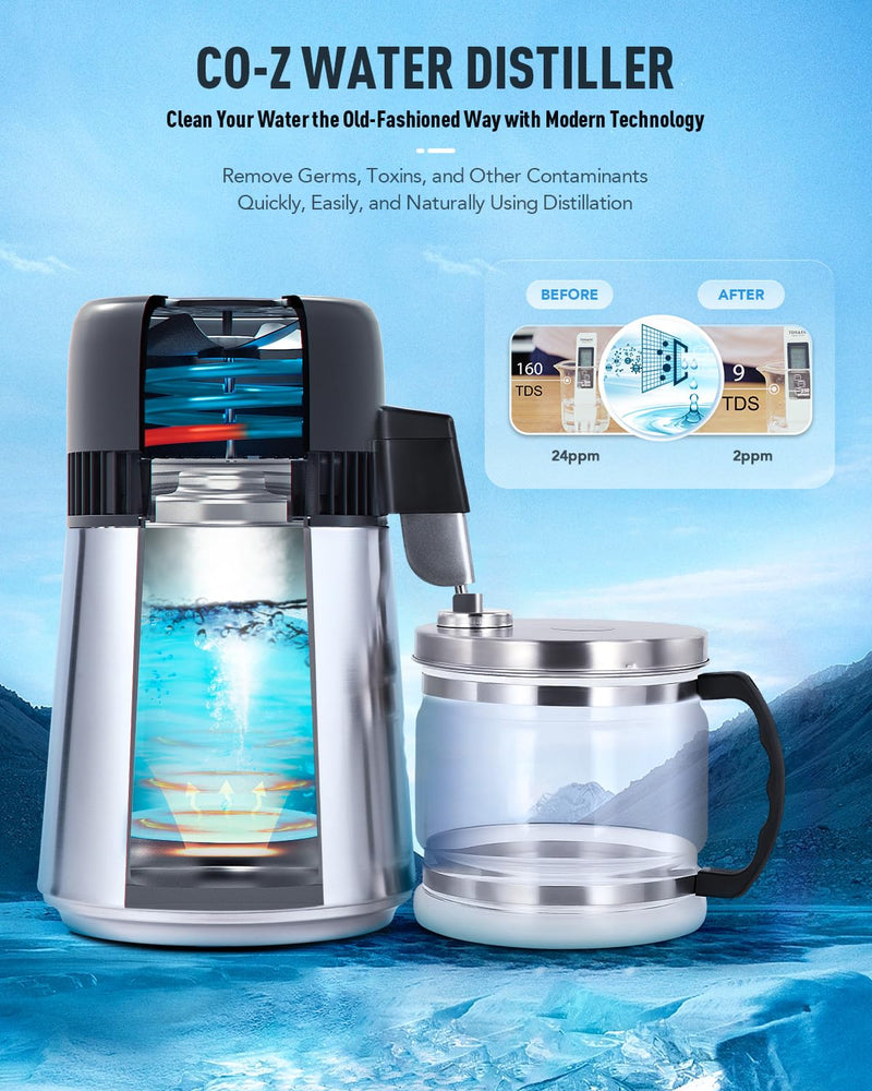 Water Distillers 4L Distilling Pure Machine for Home