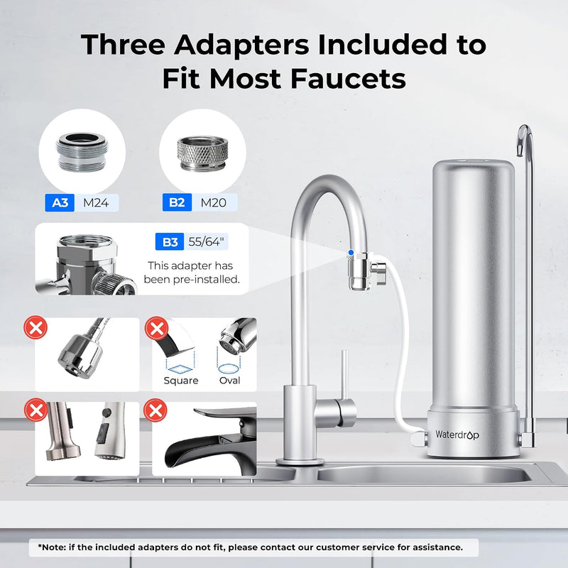 Water Filter Tap Stainless Steel Gallons