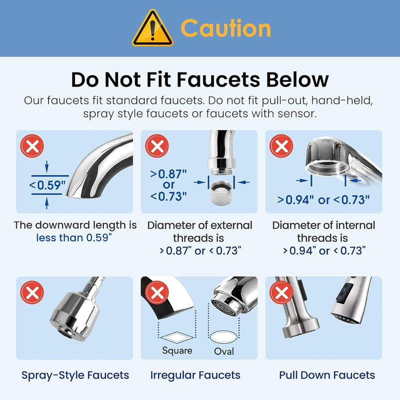 Water Filter Tap Stainless Steel Gallons