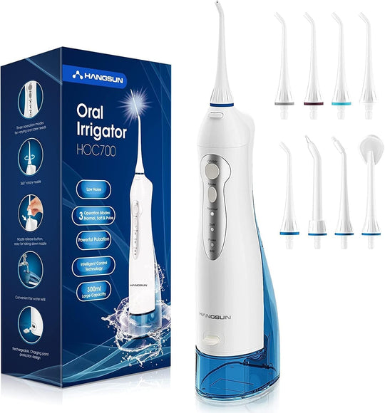 Water Flosser Cordless Oral Irrigator Rechargeable Dental Jet