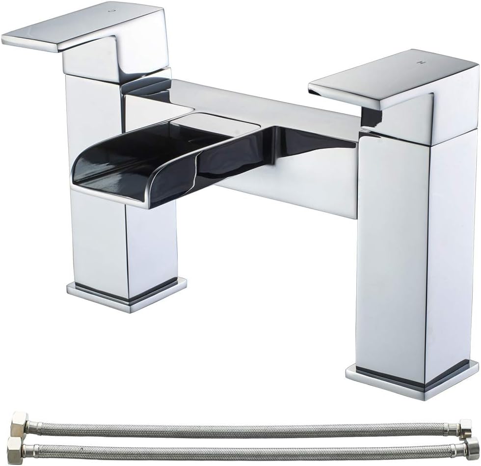 Waterfall Bath Taps Bathroom Filler Mixer Tap Chrome