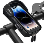 Waterproof Bicycle Phone Holder Handlebar Bag with Rotating