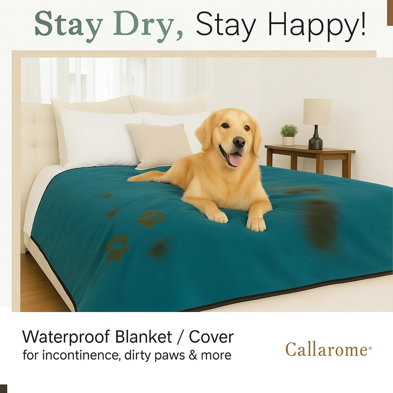 Waterproof Blanket Cover 80”x90” for Adults Dogs Cats