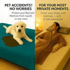 Waterproof Blanket Cover 80”x90” for Adults Dogs Cats