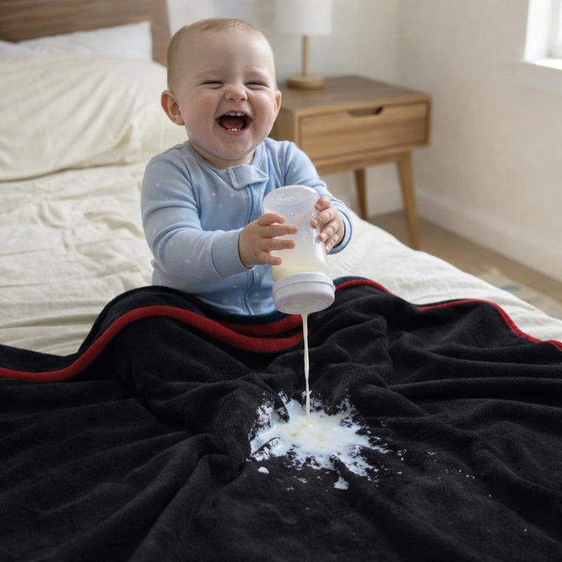 Waterproof Blanket Spill-Proof Water-Resistant Flannel for Bed