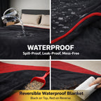Waterproof Blanket Spill-Proof Water-Resistant Flannel for Bed
