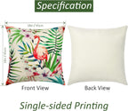 Waterproof Cushion Cover Tropical Plant Pattern (Set of 4)