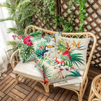 Waterproof Cushion Cover Tropical Plant Pattern (Set of 4)