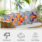 Waterproof Cushion Cover Tropical Plant Pattern (Set of 4)