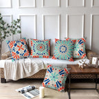 Waterproof Cushion Cover Tropical Plant Pattern (Set of 4)