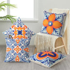 Waterproof Cushion Cover Tropical Plant Pattern (Set of 4)
