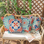 Waterproof Cushion Cover Tropical Plant Pattern (Set of 4)