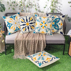 Waterproof Cushion Cover Tropical Plant Pattern (Set of 4)