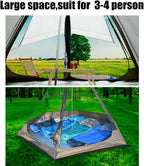Waterproof Double Layers Camping Indian Tipi Tent Yurt