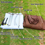 Waterproof Double Layers Camping Indian Tipi Tent Yurt