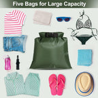 Waterproof Dry Bag Set Lightweight Drybag Canoe Bags
