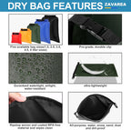 Waterproof Dry Bag Set Lightweight Drybag Canoe Bags