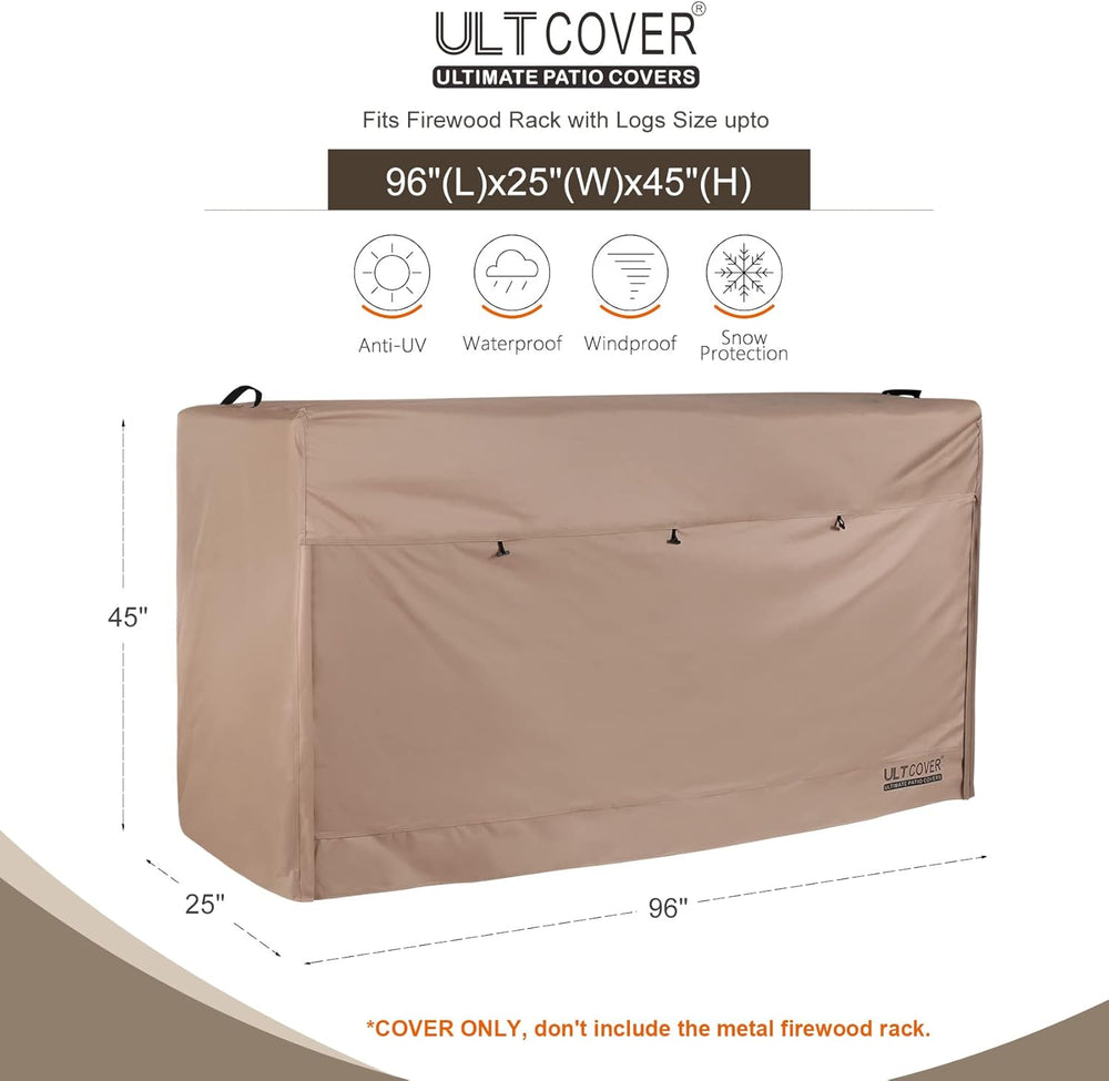 Waterproof Firewood Racks Cover 8 Feet