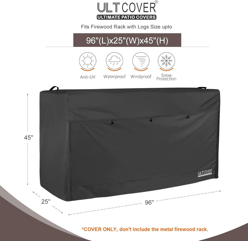 Waterproof Firewood Racks Cover 8 Feet