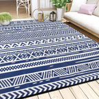 Waterproof Outdoor Rug Reversible Large Straw Garden Mat