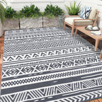 Waterproof Outdoor Rug Reversible Large Straw Garden Mat