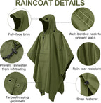 Waterproof Rain Cape Raincoat Poncho
