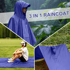 Waterproof Rain Cape Raincoat Poncho
