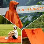 Waterproof Rain Cape Raincoat Poncho