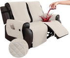 Waterproof Recliner Chair Cover Non-Slip Covers with Side
