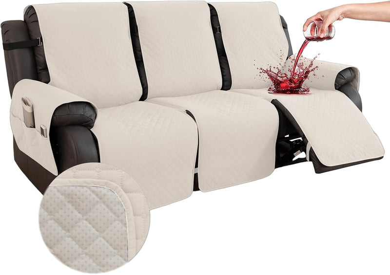 Waterproof Recliner Chair Cover Non-Slip Covers with Side