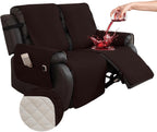 Waterproof Recliner Chair Cover Non-Slip Covers with Side