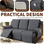 Waterproof Recliner Chair Cover Non-Slip Covers with Side
