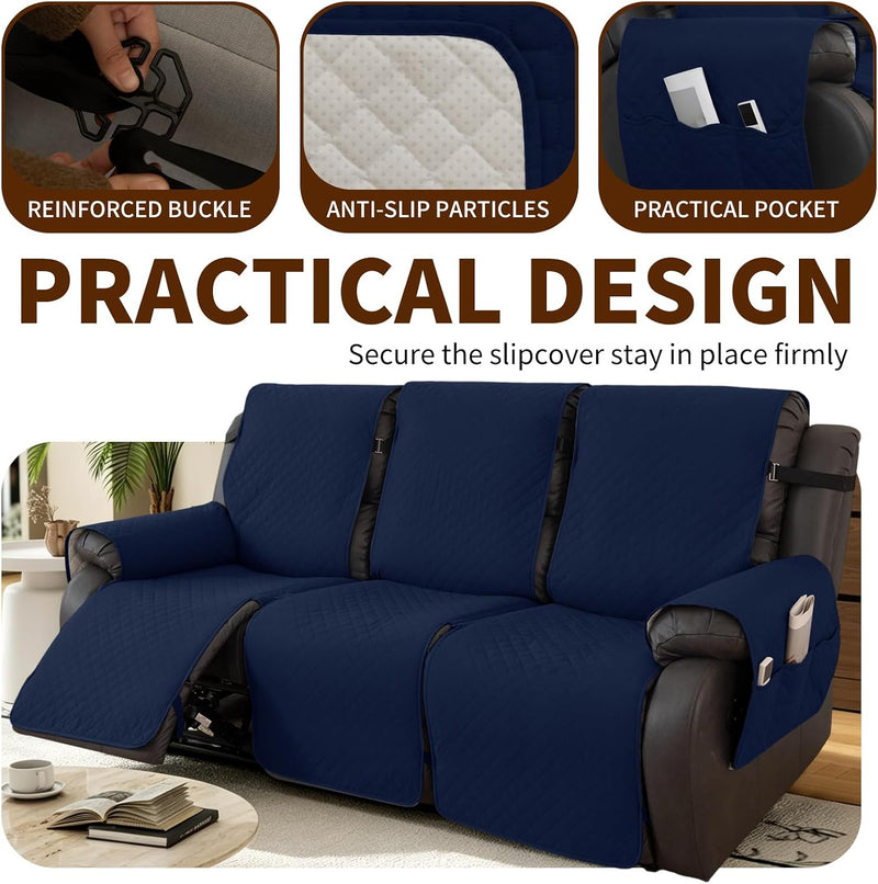 Waterproof Recliner Chair Cover Non-Slip Covers with Side